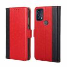 For TCL 20B 6159K Ostrich Texture Flip Leather Phone Case(Red) - 1