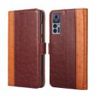 For TCL 30 5G / 30+ 5G Ostrich Texture Flip Leather Phone Case(Brown) - 1