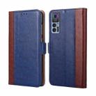 For TCL 30 5G / 30+ 5G Ostrich Texture Flip Leather Phone Case(Blue) - 1