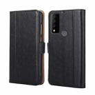 For TCL 30 V 5G T781S Ostrich Texture Flip Leather Phone Case(Black) - 1