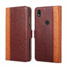 For Alcatel Axel / Lumos Ostrich Texture Flip Leather Phone Case(Brown) - 1