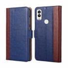 For Kyocera Android One S9 / KC S304 / Digno Sanga Edition Ostrich Texture Flip Leather Phone Case(Blue) - 1