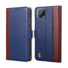 For Blackview A55 Ostrich Texture Flip Leather Phone Case(Blue) - 1