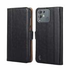 For Blackview A55 Pro Ostrich Texture Flip Leather Phone Case(Black) - 1