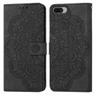 For OPPO A3s / A5 / Realme C1 Mandala Embossed Flip Leather Phone Case(Black) - 1