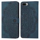 For OPPO A3s / A5 / Realme C1 Mandala Embossed Flip Leather Phone Case(Blue) - 1