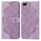 For OPPO A3s / A5 / Realme C1 Mandala Embossed Flip Leather Phone Case(Purple) - 1
