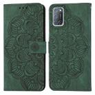 For OPPO A92 / A72 / A52 Mandala Embossed Flip Leather Phone Case(Green) - 1