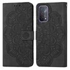 For OPPO A93 5G Mandala Embossed Flip Leather Phone Case(Black) - 1