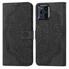 For OPPO Find X3 / Find X3 Pro Mandala Embossed Flip Leather Phone Case(Black) - 1