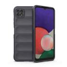 For Samsung Galaxy A22 5G Magic Shield TPU + Flannel Phone Case(Dark Grey) - 1