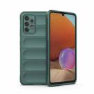 For Samsung Galaxy A32 4G Magic Shield TPU + Flannel Phone Case(Dark Green) - 1