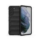 For Samsung Galaxy S21 5G Magic Shield TPU + Flannel Phone Case(Black) - 1