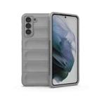 For Samsung Galaxy S21 5G Magic Shield TPU + Flannel Phone Case(Grey) - 1