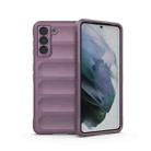 For Samsung Galaxy S21 5G Magic Shield TPU + Flannel Phone Case(Purple) - 1
