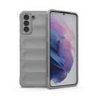 For Samsung Galaxy S21+ 5G Magic Shield TPU + Flannel Phone Case(Grey) - 1