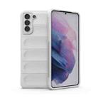 For Samsung Galaxy S21+ 5G Magic Shield TPU + Flannel Phone Case(White) - 1