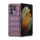 For Samsung Galaxy S21 Ultra  5G Magic Shield TPU + Flannel Phone Case(Purple) - 1