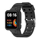 For Xiaomi Poco Watch Silicone Integrated Watch Band(Black) - 1