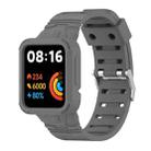 For Xiaomi Poco Watch Silicone Integrated Watch Band(Dark Grey) - 1
