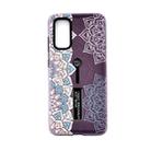 For Galaxy S20+ Embossment Painted Pattern Protective Case with Holder(Half Mandala) - 1