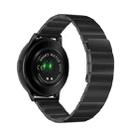 For Samsung Galaxy Watch4 40mm / 44mm Magnetic Steel Watch Band(Black) - 1
