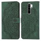 For Xiaomi Redmi 9 Mandala Embossed Flip Leather Phone Case(Green) - 1