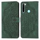 For Xiaomi Redmi Note 8T Mandala Embossed Flip Leather Phone Case(Green) - 1