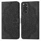 For Xiaomi Redmi Note 11 International Mandala Embossed Flip Leather Phone Case(Black) - 1