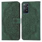 For Xiaomi Redmi Note 11 Pro International Mandala Embossed Flip Leather Phone Case(Green) - 1