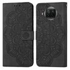 For Xiaomi Mi 10T Lite Mandala Embossed Flip Leather Phone Case(Black) - 1