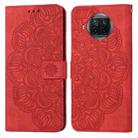 For Xiaomi Mi 10T Lite Mandala Embossed Flip Leather Phone Case(Red) - 1