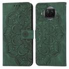 For Xiaomi Mi 10T Lite Mandala Embossed Flip Leather Phone Case(Green) - 1