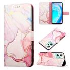 For OnePlus Nord CE 2 Lite 5G Marble Pattern Flip Leather Phone Case(Rose Gold LS005) - 1