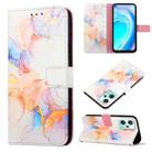 For OnePlus Nord CE 2 Lite 5G Marble Pattern Flip Leather Phone Case(Galaxy Marble White LS004) - 1