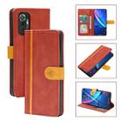 For Xiaomi Redmi Note 10 Pro Skin Feel Leather Wallet Phone Case(Red) - 1