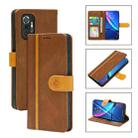 For Xiaomi Redmi Note 10 Pro Skin Feel Leather Wallet Phone Case(Brown) - 1