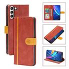 For Samsung Galaxy S21+ 5G Skin Feel Leather Wallet Phone Case(Red) - 1