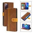 For Samsung Galaxy S20 FE 4G/5G Skin Feel Leather Wallet Phone Case(Brown) - 1