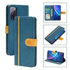 For Samsung Galaxy S20 FE 4G/5G Skin Feel Leather Wallet Phone Case(Blue) - 1