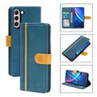 For Samsung Galaxy S21 5G Skin Feel Leather Wallet Phone Case(Blue) - 1