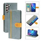 For Samsung Galaxy S21 5G Skin Feel Leather Wallet Phone Case(Grey) - 1