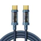 JOYROOM S-CC100A12 USB-C / Type-C to USB-C / Type-C 100W Sync Data Cable, Cable Length:1.2m(Blue) - 1