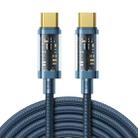 JOYROOM S-CC100A20 USB-C / Type-C to USB-C / Type-C 100W Sync Data Cable, Cable Length:2m(Blue) - 1