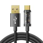 JOYROOM S-UC027A12 USB-A to USB-C / Type-C 3A Sync Data Cable, Cable Length:1.2m(Black) - 1