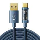 JOYROOM S-UC027A20 USB-A to USB-C / Type-C 3A Sync Data Cable, Cable Length:2m(Blue) - 1