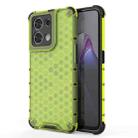 For OPPO Reno8 Shockproof Honeycomb PC + TPU Phone Case(Green) - 1