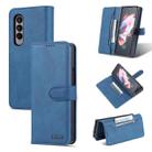 For Samsung Galaxy Z Fold4 AZNS Dream II Skin Feel PU+TPU Horizontal Flip PU Phone Case(Blue) - 1