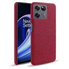 For OnePlus Ace Racing Cloth Texture PC + Nylon Back Phone Case(Red) - 1