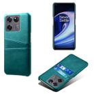 For OnePlus Ace Racing Dual Card Slots Calf Texture PC + PU Phone Case(Green) - 1